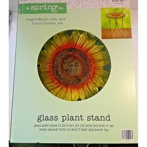 The Spring Shop Glass Plant Stand